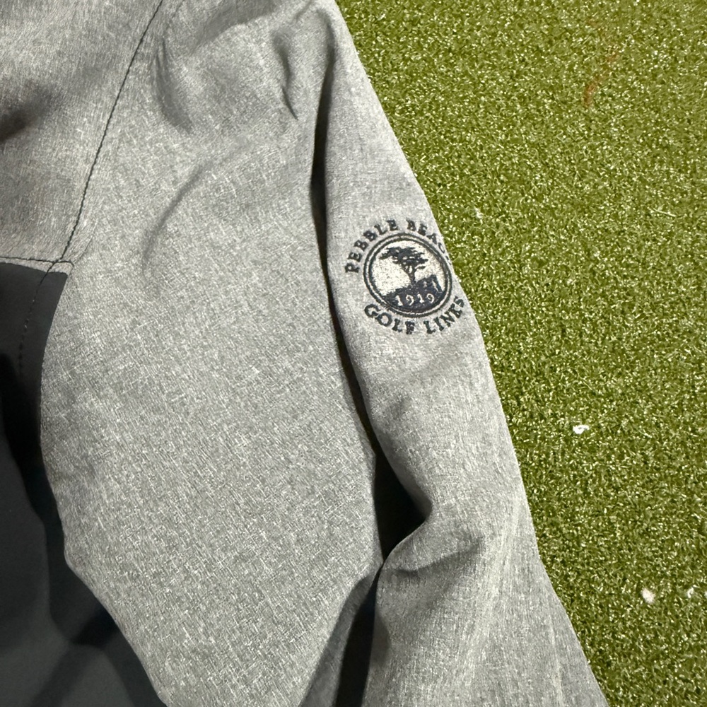Pebble Beach Golf Links Jacket by Travis Mathew in Gray, XXL